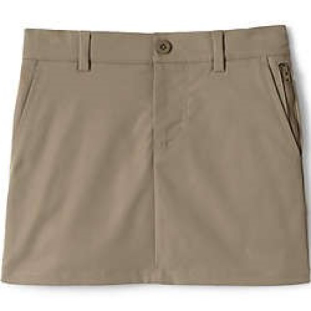 Lands' End Women's School Uniform Active Chino Skort Above the Knee, UN2, NWT